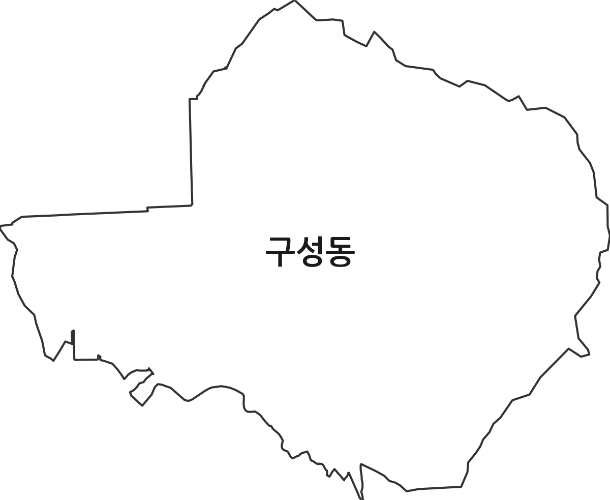 충청남도 천안시 동남구 구성동 법정동 행정구역 경계 지도