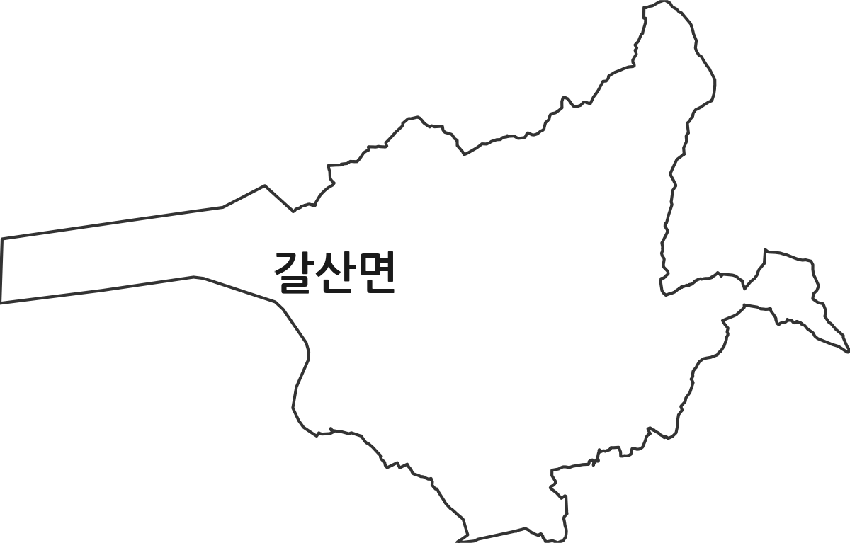 충청남도 홍성군 갈산면 법정동 행정구역 경계 지도