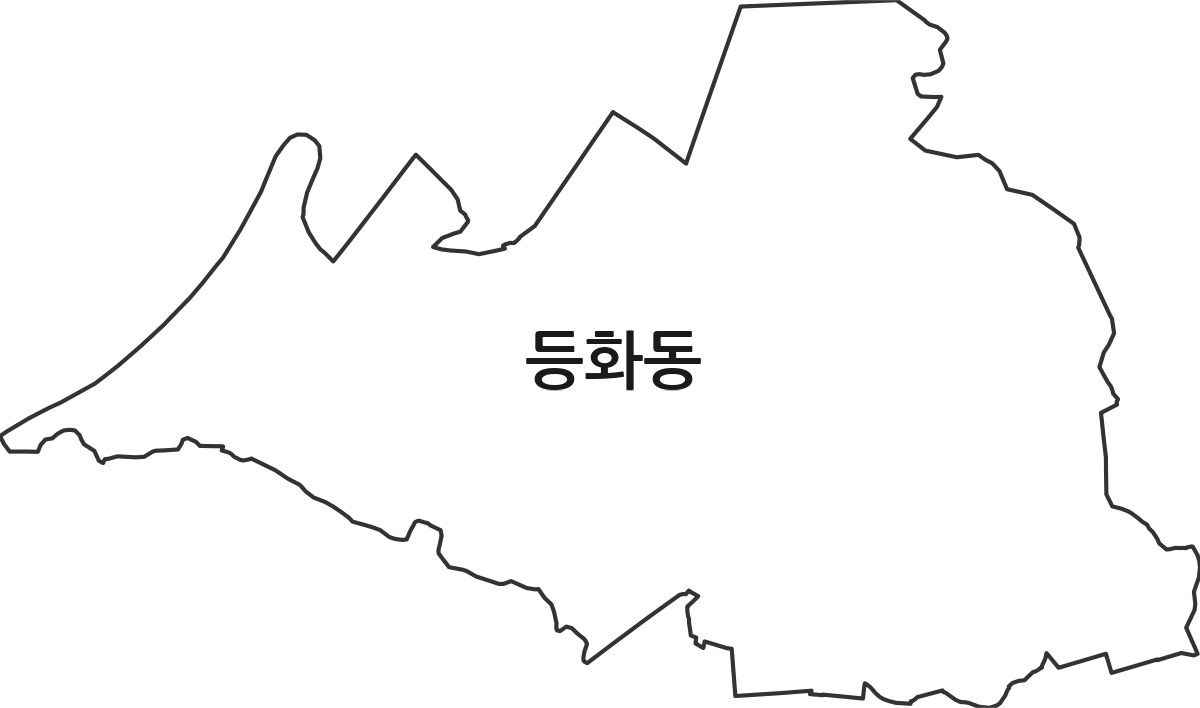 충청남도 논산시 등화동 법정동 행정구역 경계 지도