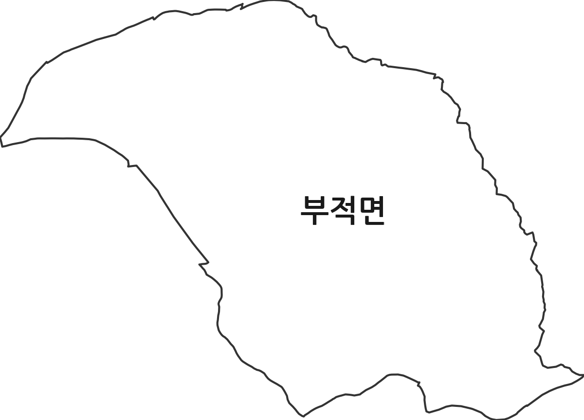 충청남도 논산시 부적면 법정동 행정구역 경계 지도