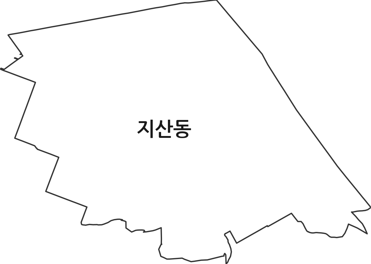 충청남도 논산시 지산동 법정동 행정구역 경계 지도
