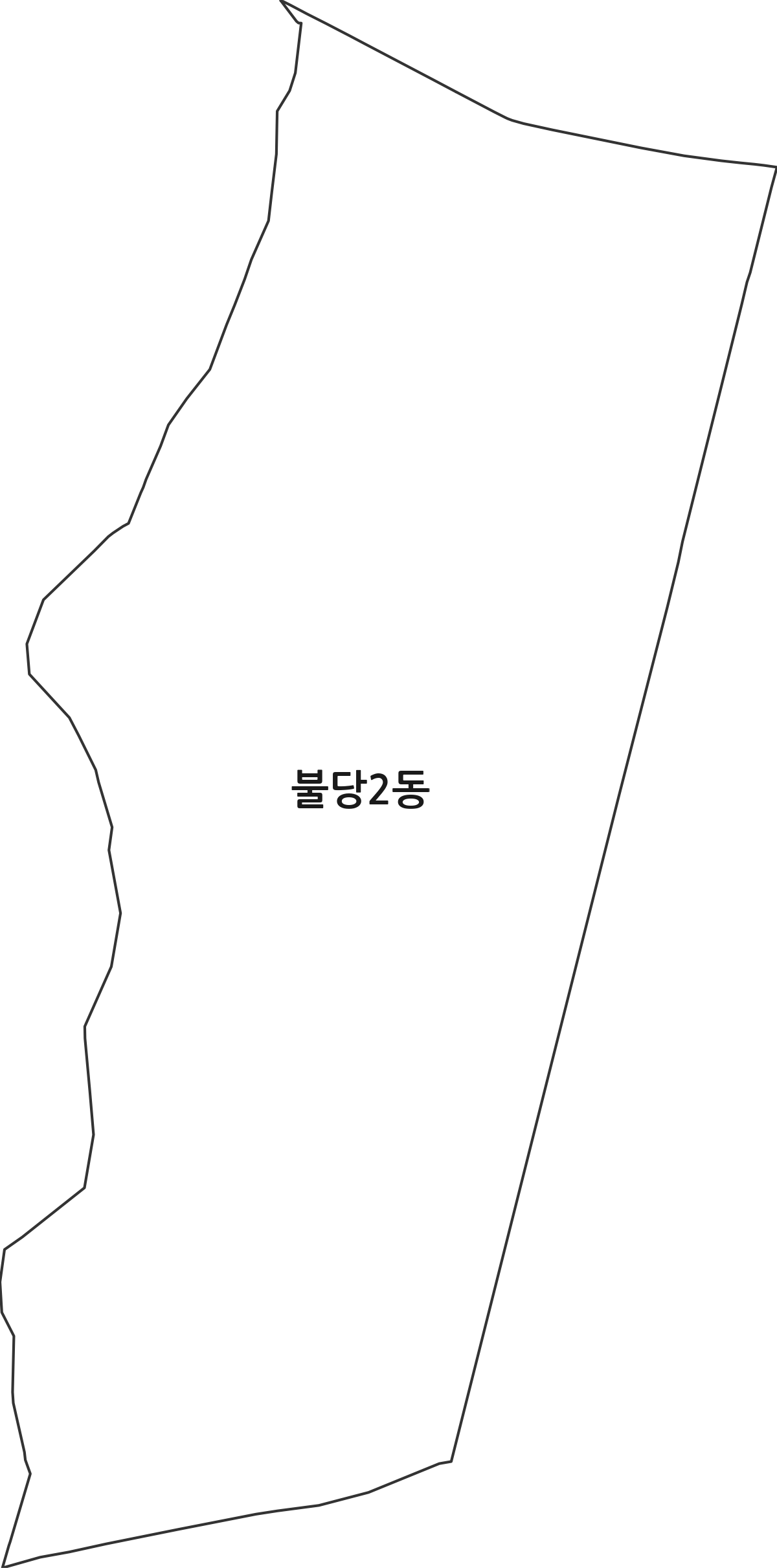 충청남도 천안시 서북구 불당2동 행정동 행정구역 경계 지도