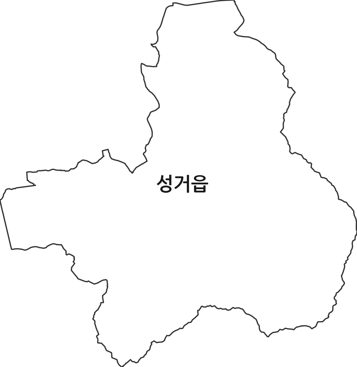 충청남도 천안시 서북구 성거읍 행정동 행정구역 경계 지도