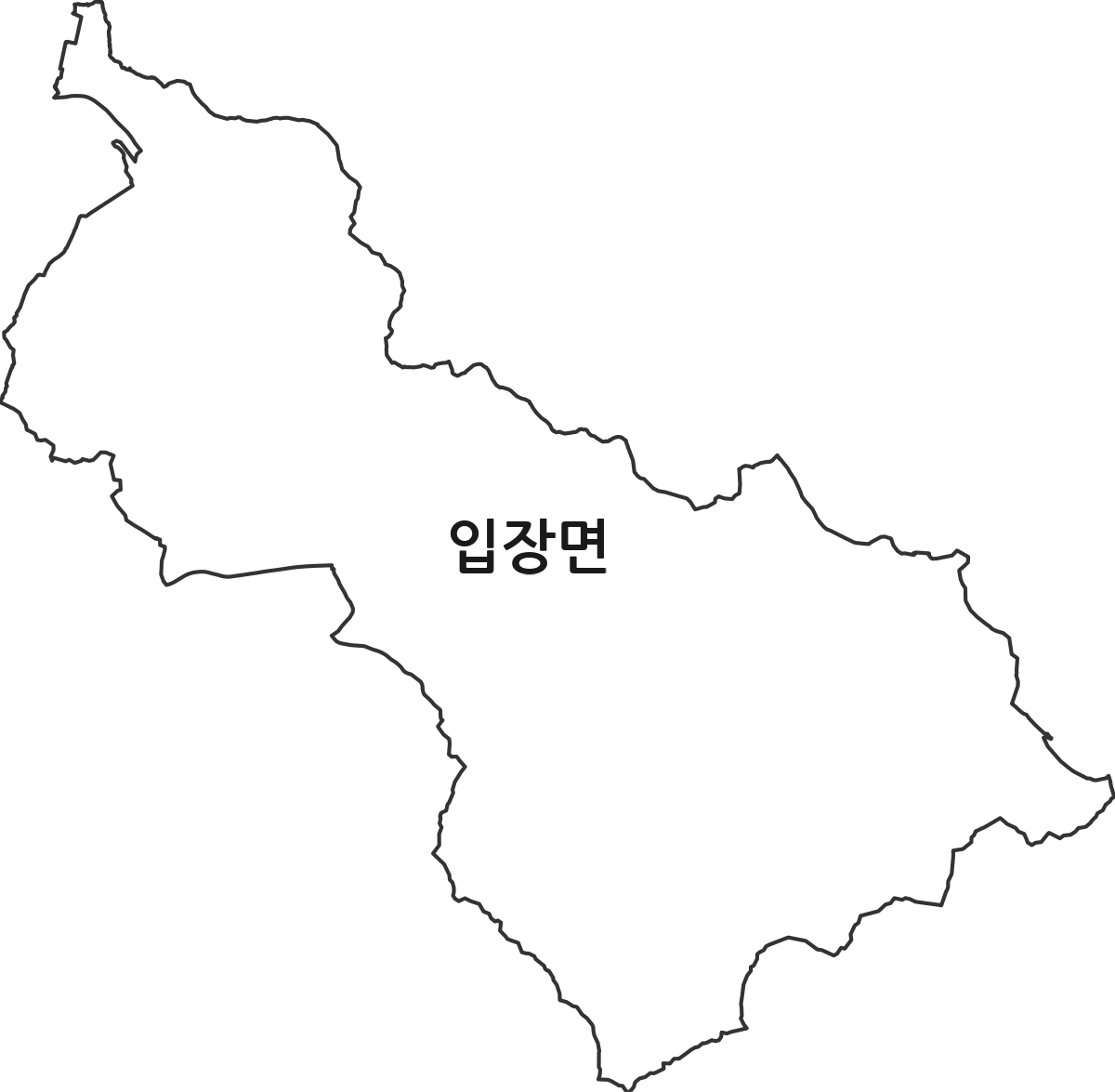 충청남도 천안시 서북구 입장면 행정동 행정구역 경계 지도