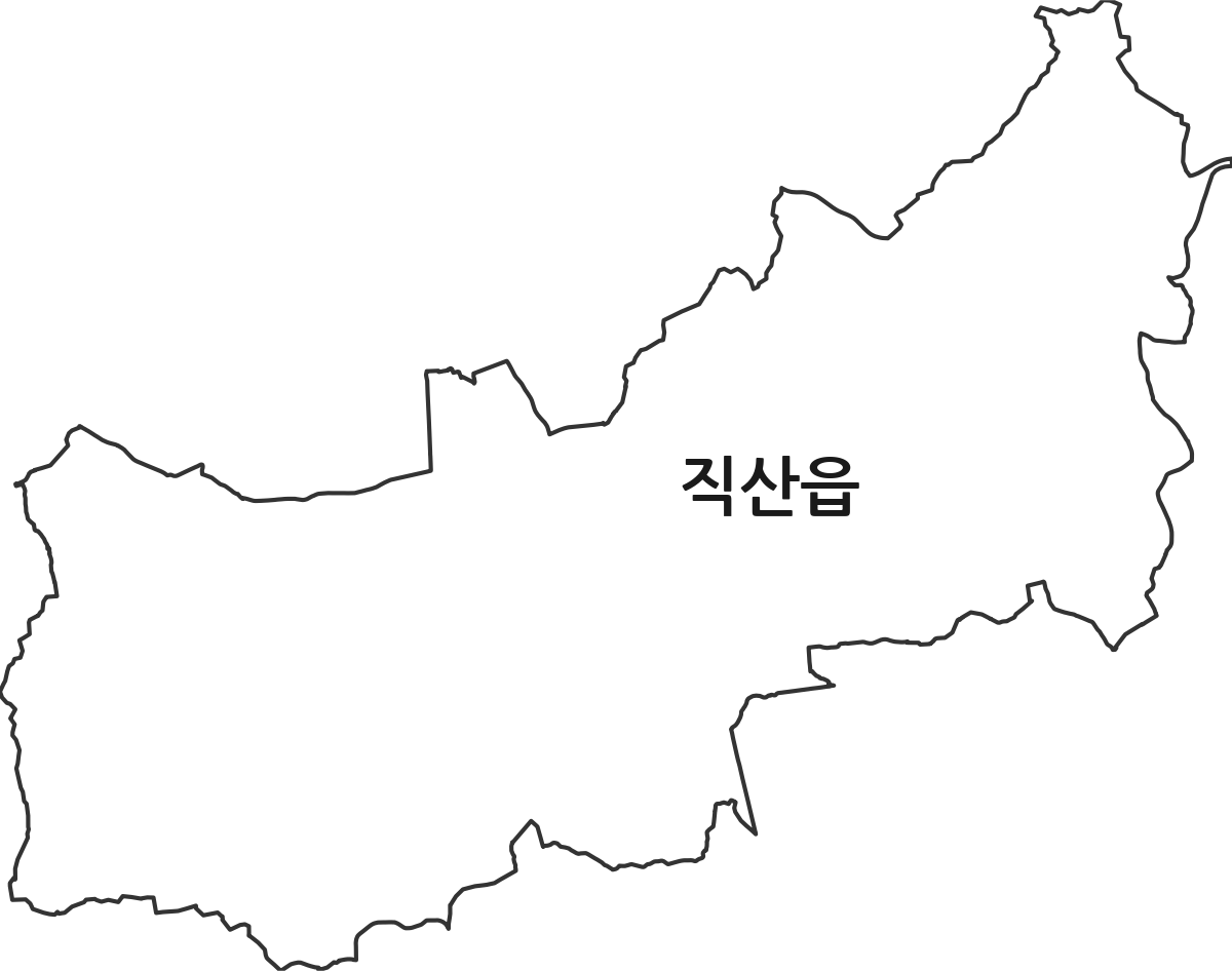 충청남도 천안시 서북구 직산읍 행정동 행정구역 경계 지도