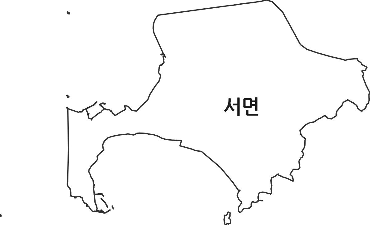 충청남도 서천군 서면 행정동 행정구역 경계 지도