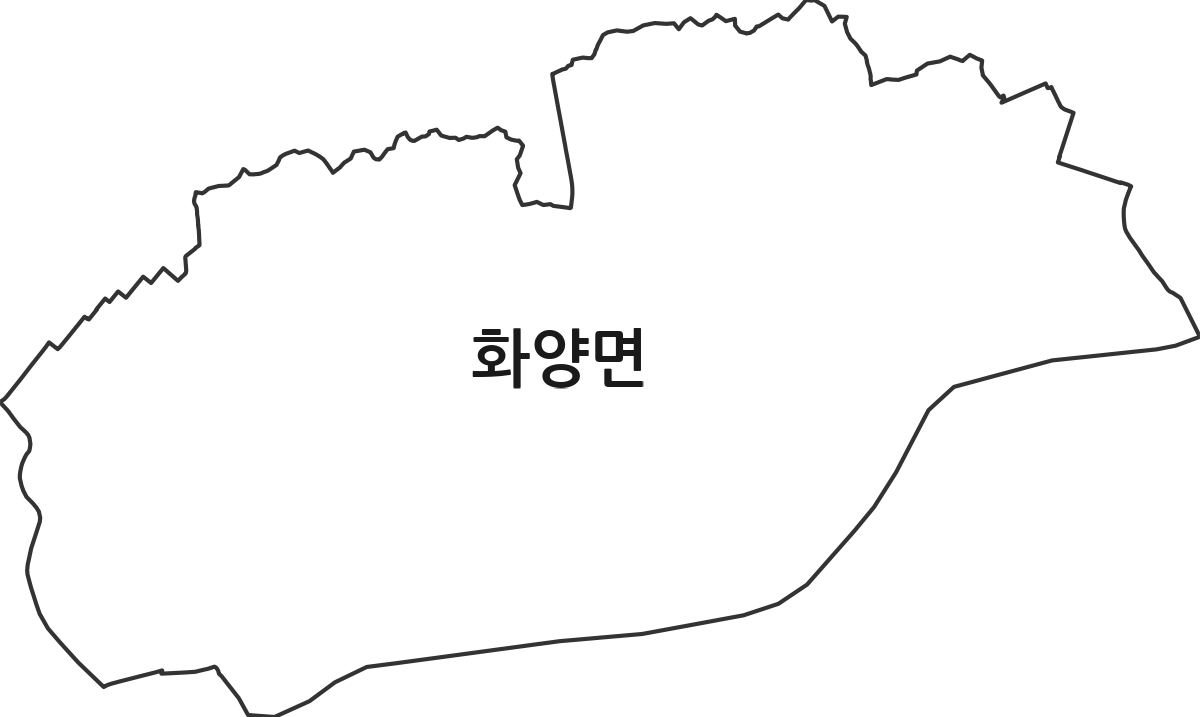 충청남도 서천군 화양면 행정동 행정구역 경계 지도