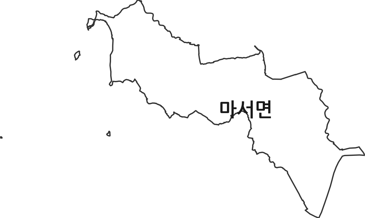 충청남도 서천군 마서면 법정동 행정구역 경계 지도