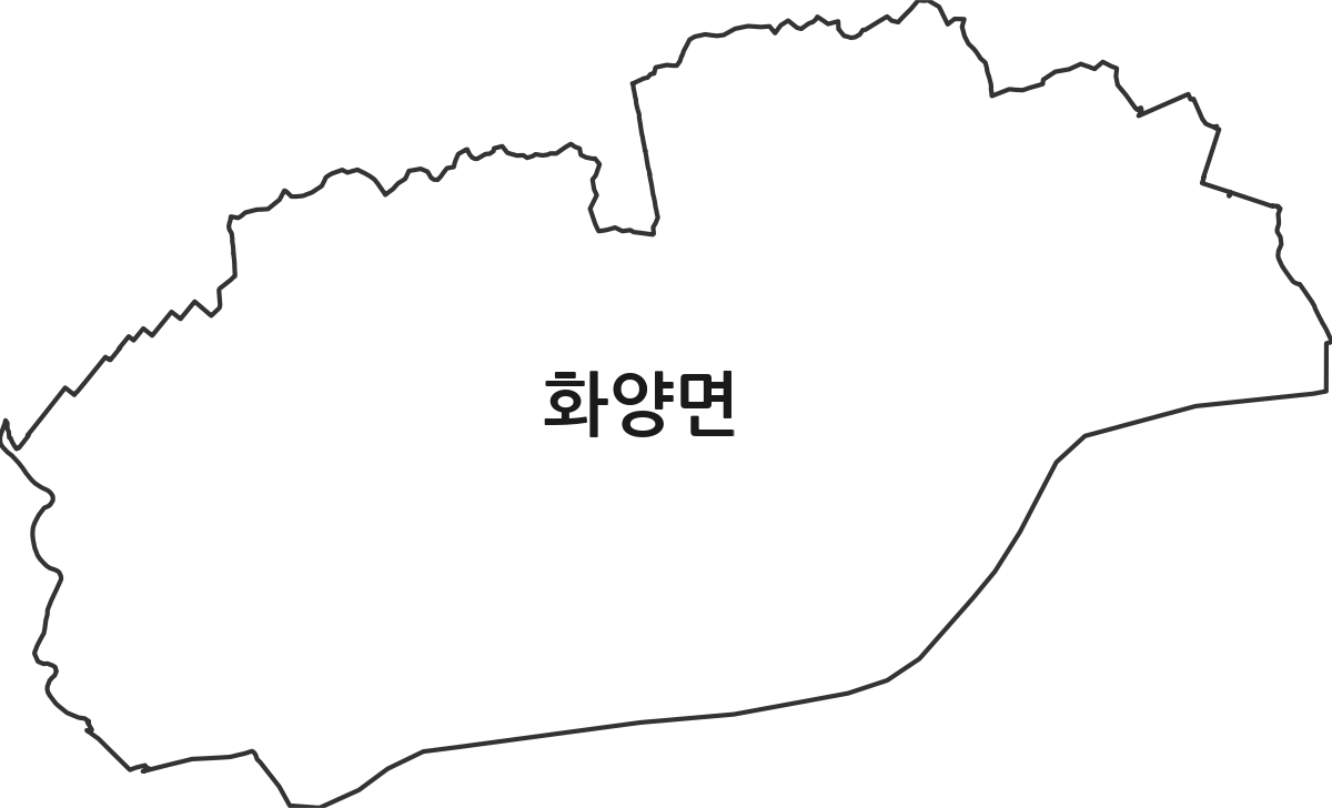 충청남도 서천군 화양면 법정동 행정구역 경계 지도