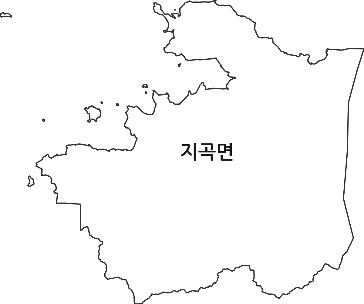 충청남도 서산시 지곡면 행정동 행정구역 경계 지도