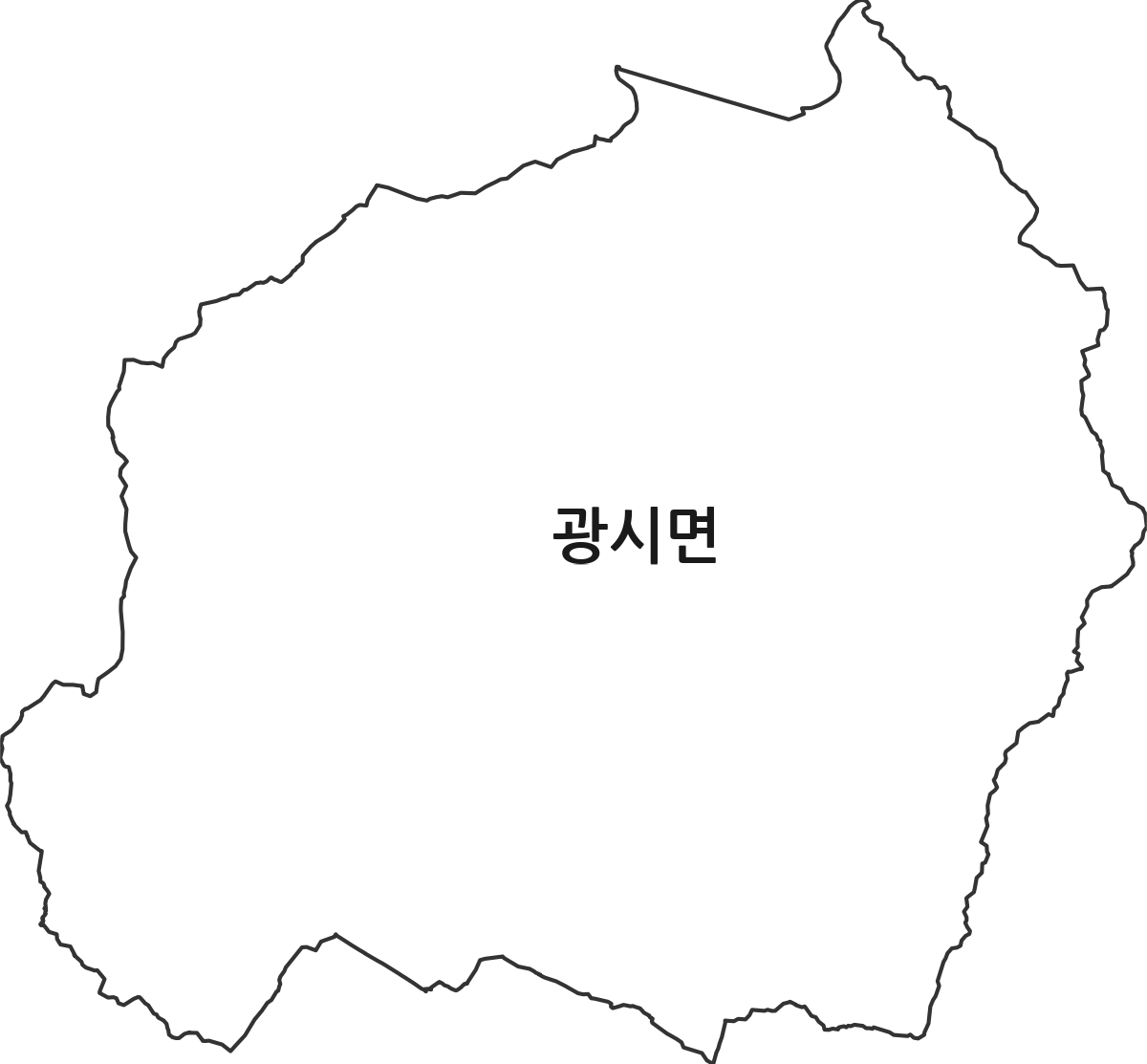 충청남도 예산군 광시면 법정동 행정구역 경계 지도