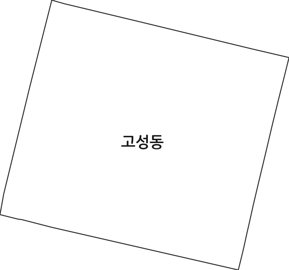 대구광역시 북구 고성동 행정동 행정구역 경계 지도