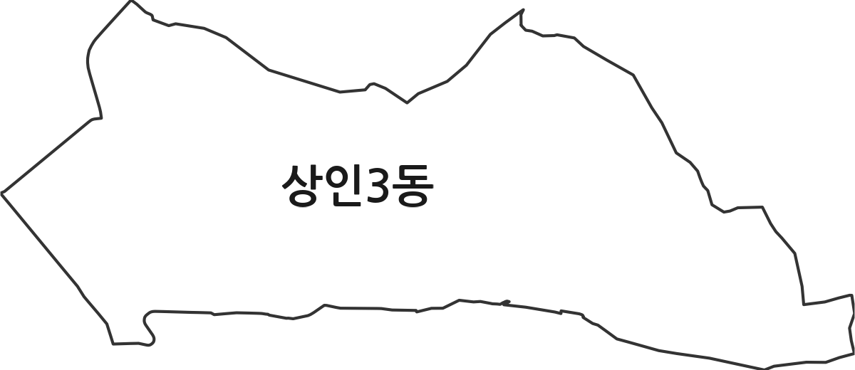 대구광역시 달서구 상인3동 행정동 행정구역 경계 지도