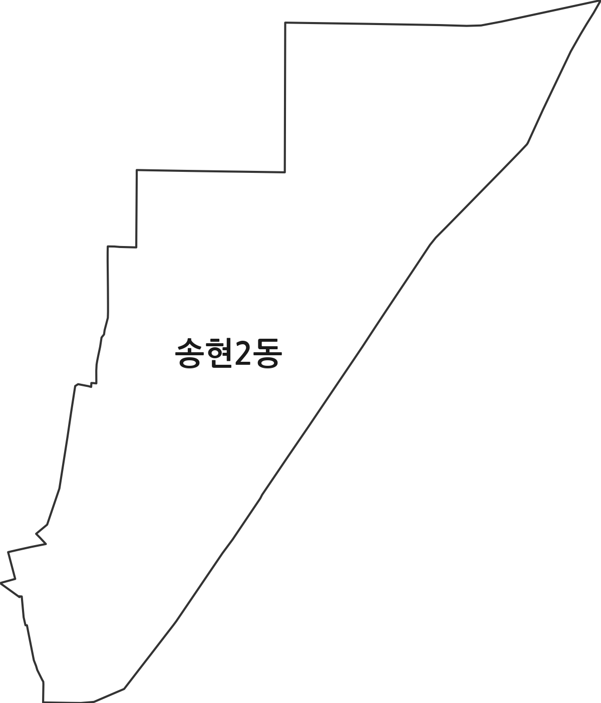 대구광역시 달서구 송현2동 행정동 행정구역 경계 지도