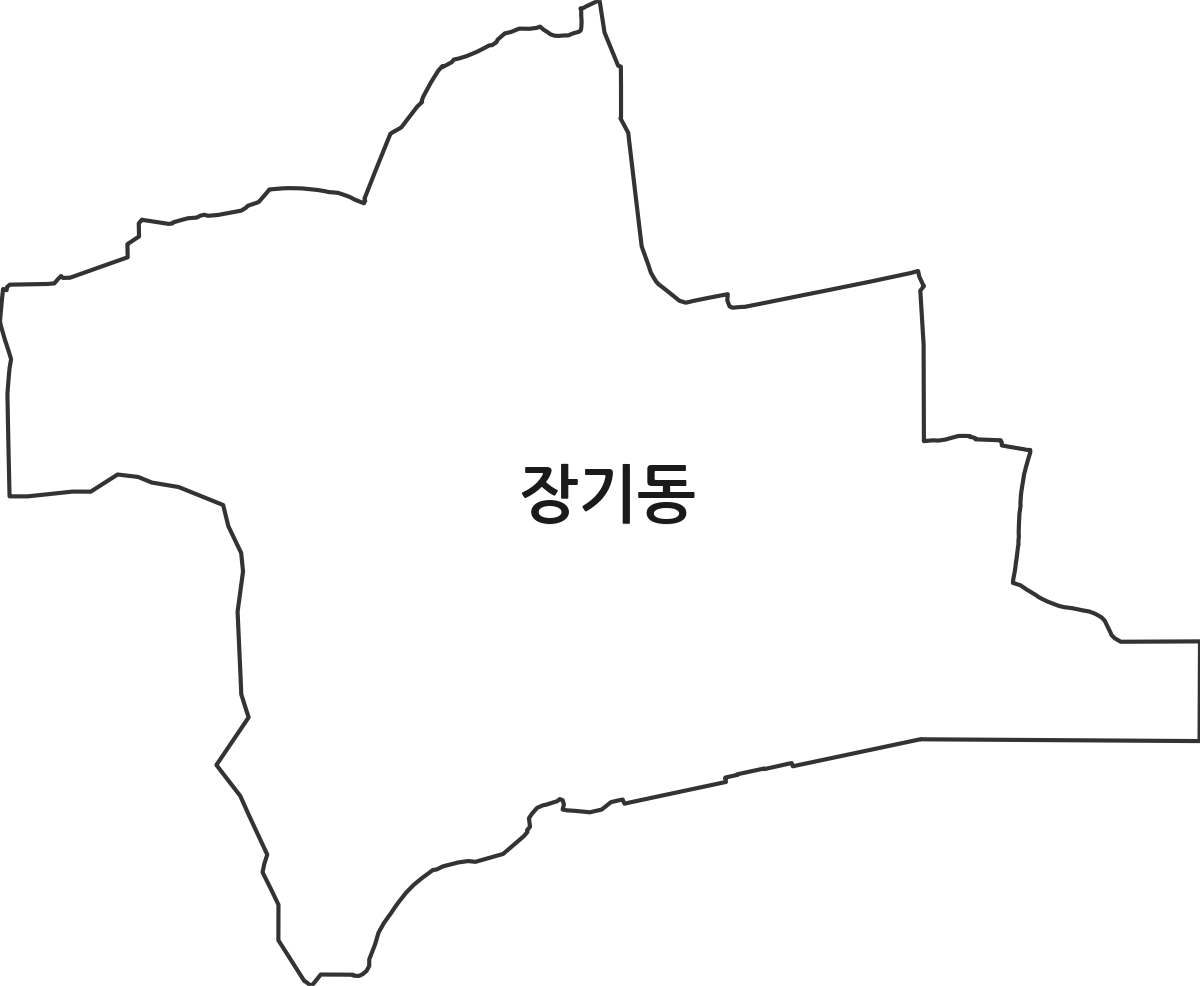 대구광역시 달서구 장기동 법정동 행정구역 경계 지도
