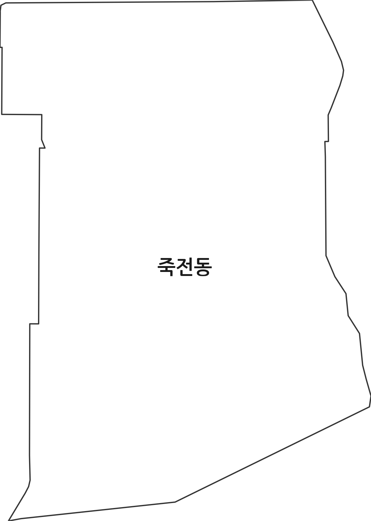 대구광역시 달서구 죽전동 법정동 행정구역 경계 지도