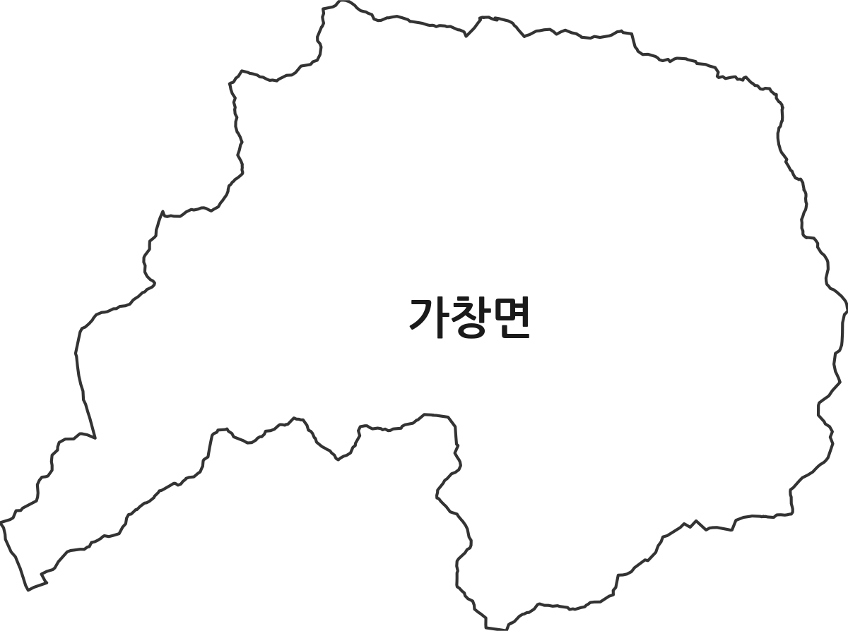 대구광역시 달성군 가창면 행정동 행정구역 경계 지도