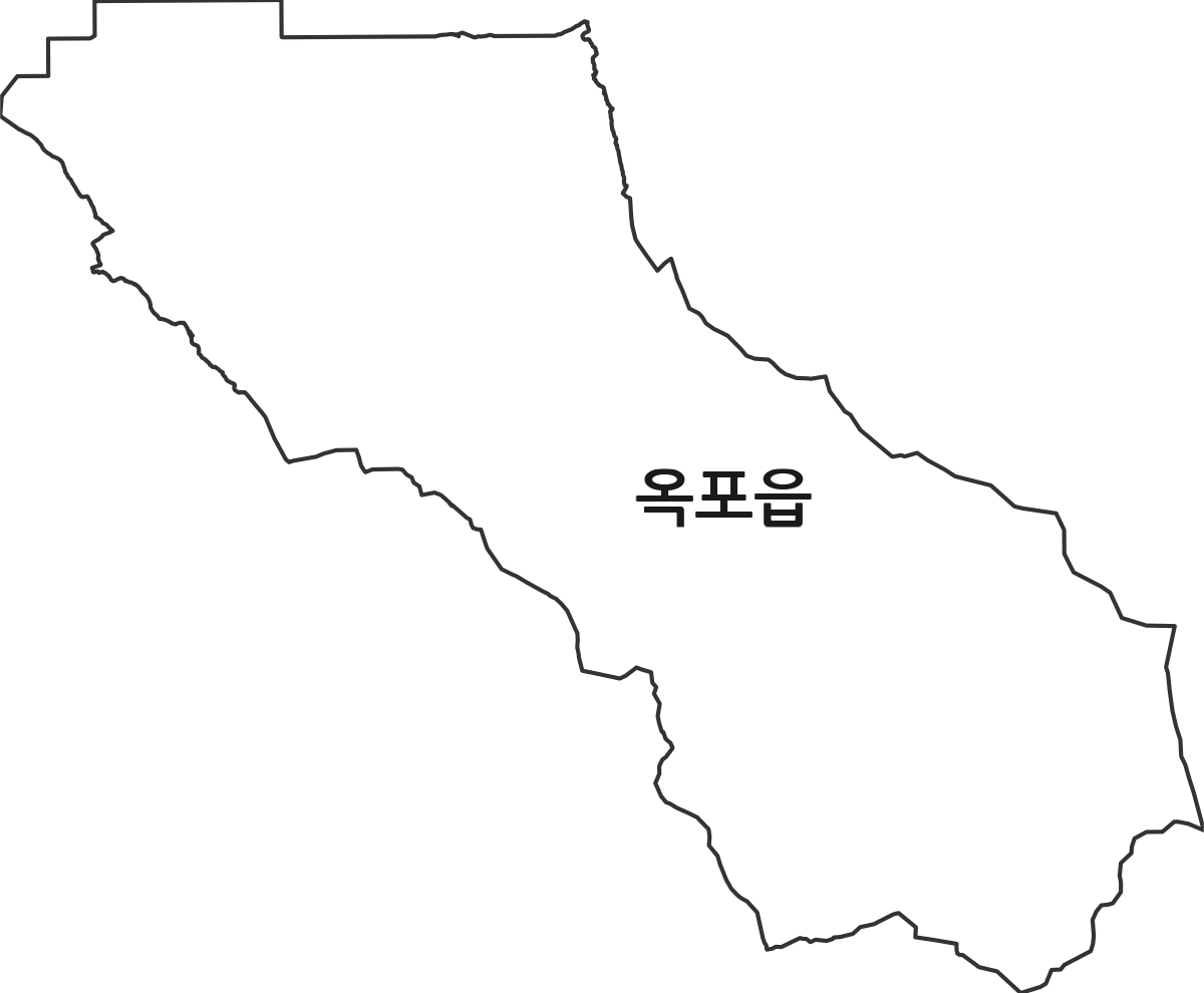대구광역시 달성군 옥포읍 법정동 행정구역 경계 지도