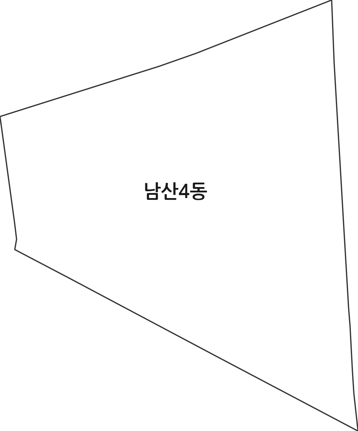 대구광역시 중구 남산4동 행정동 행정구역 경계 지도