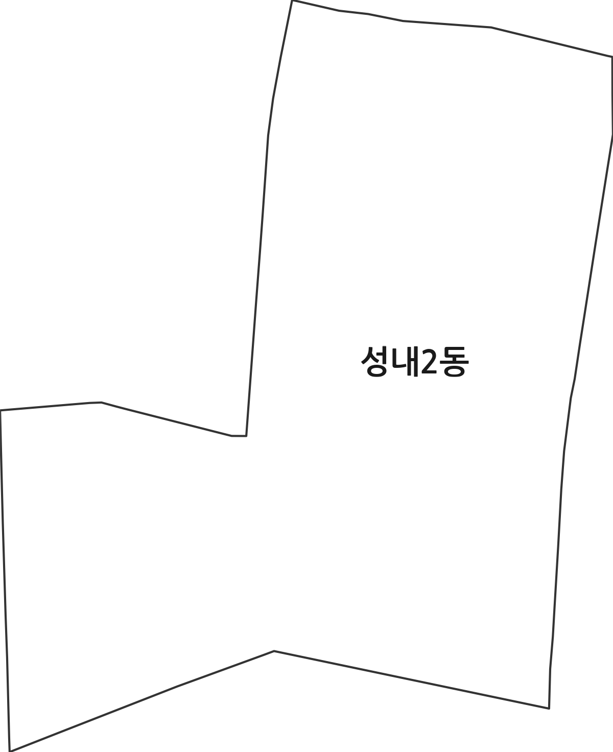 대구광역시 중구 성내2동 행정동 행정구역 경계 지도