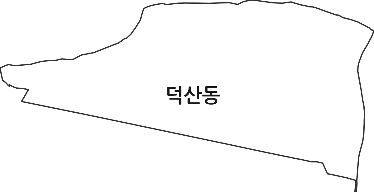 대구광역시 중구 덕산동 법정동 행정구역 경계 지도
