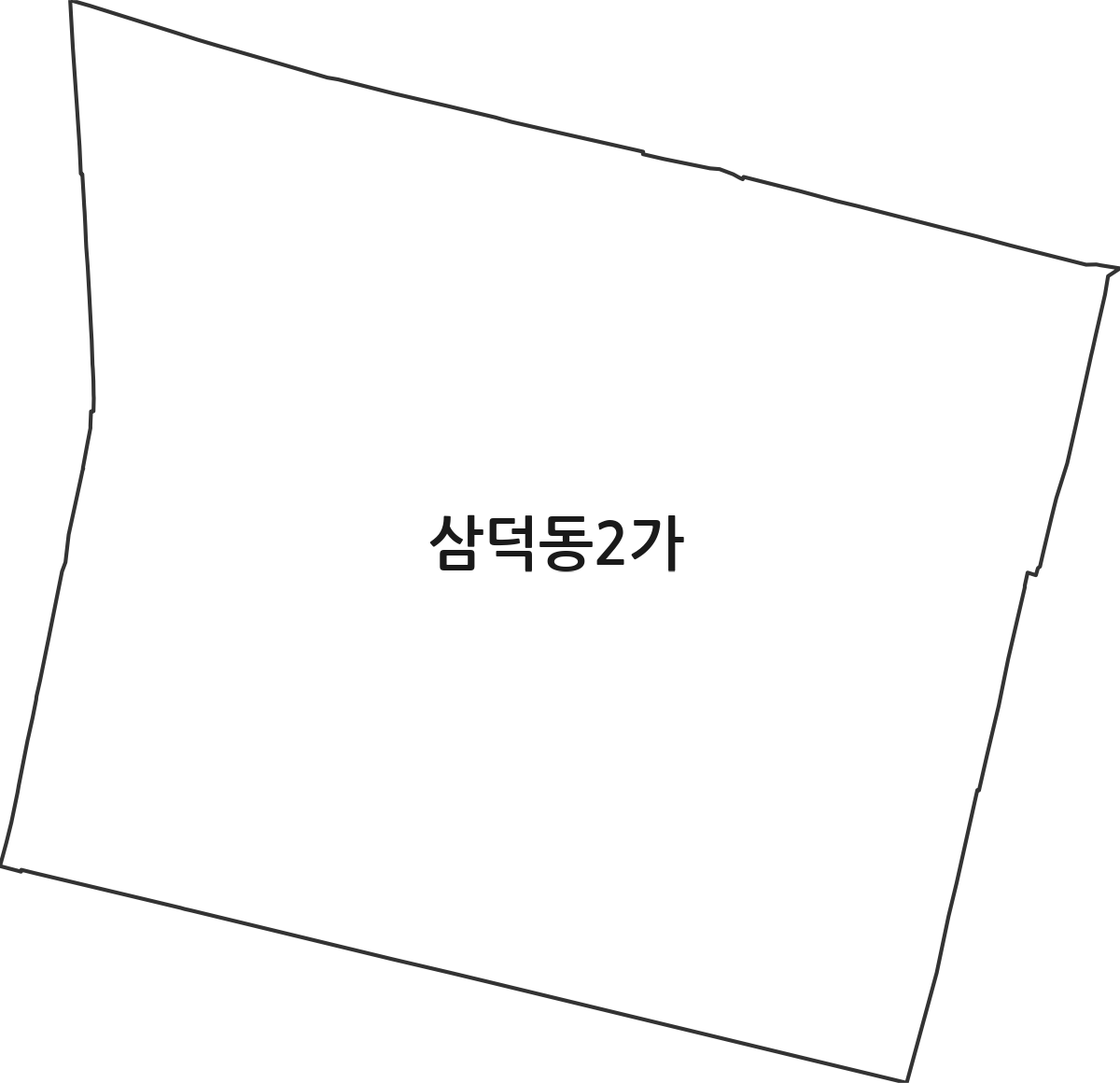 대구광역시 중구 삼덕동2가 법정동 행정구역 경계 지도