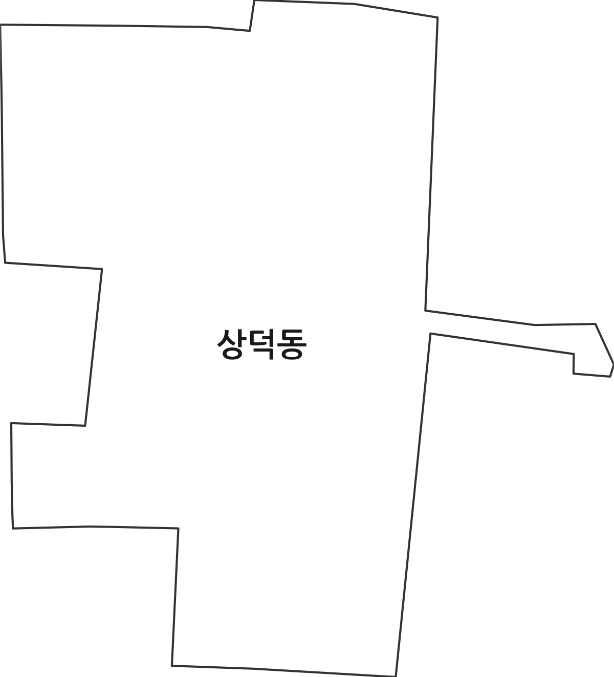 대구광역시 중구 상덕동 법정동 행정구역 경계 지도