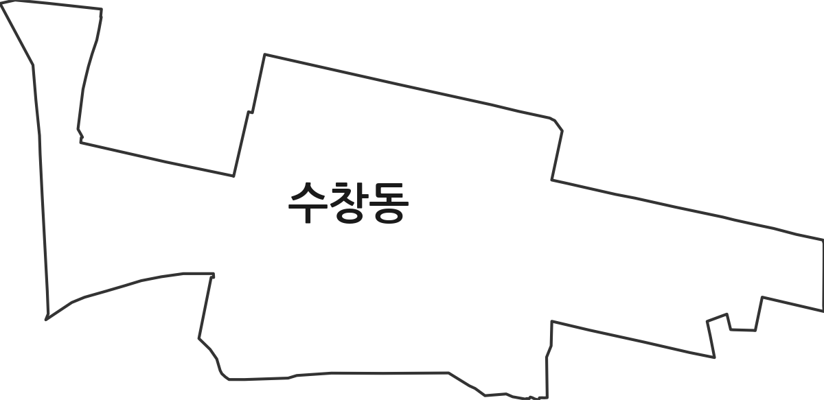 대구광역시 중구 수창동 법정동 행정구역 경계 지도