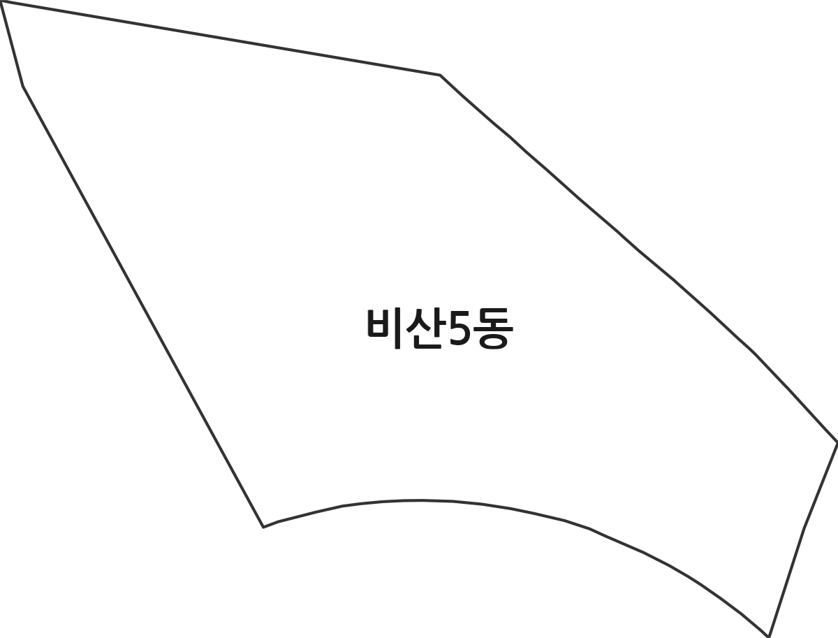 대구광역시 서구 비산5동 행정동 행정구역 경계 지도