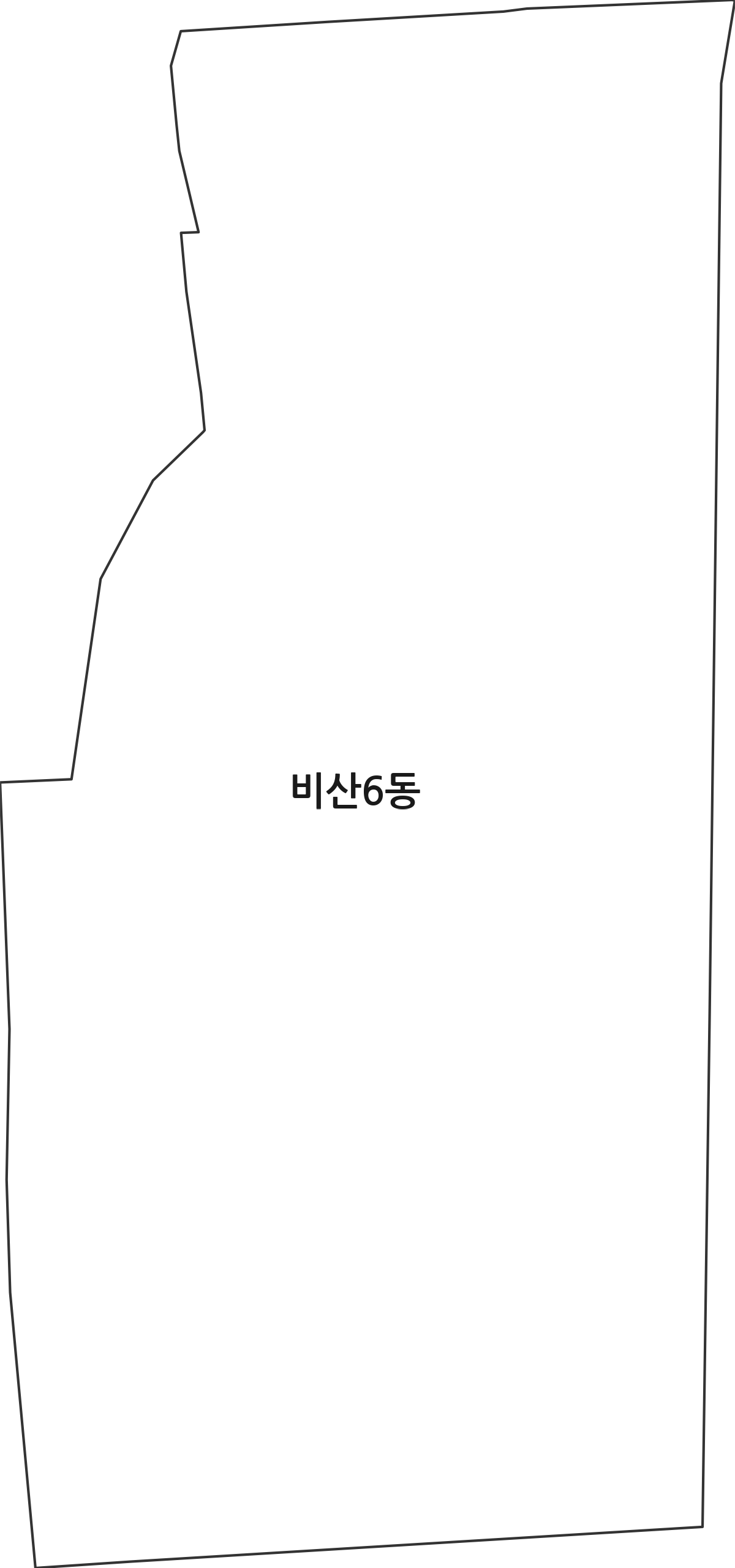 대구광역시 서구 비산6동 행정동 행정구역 경계 지도