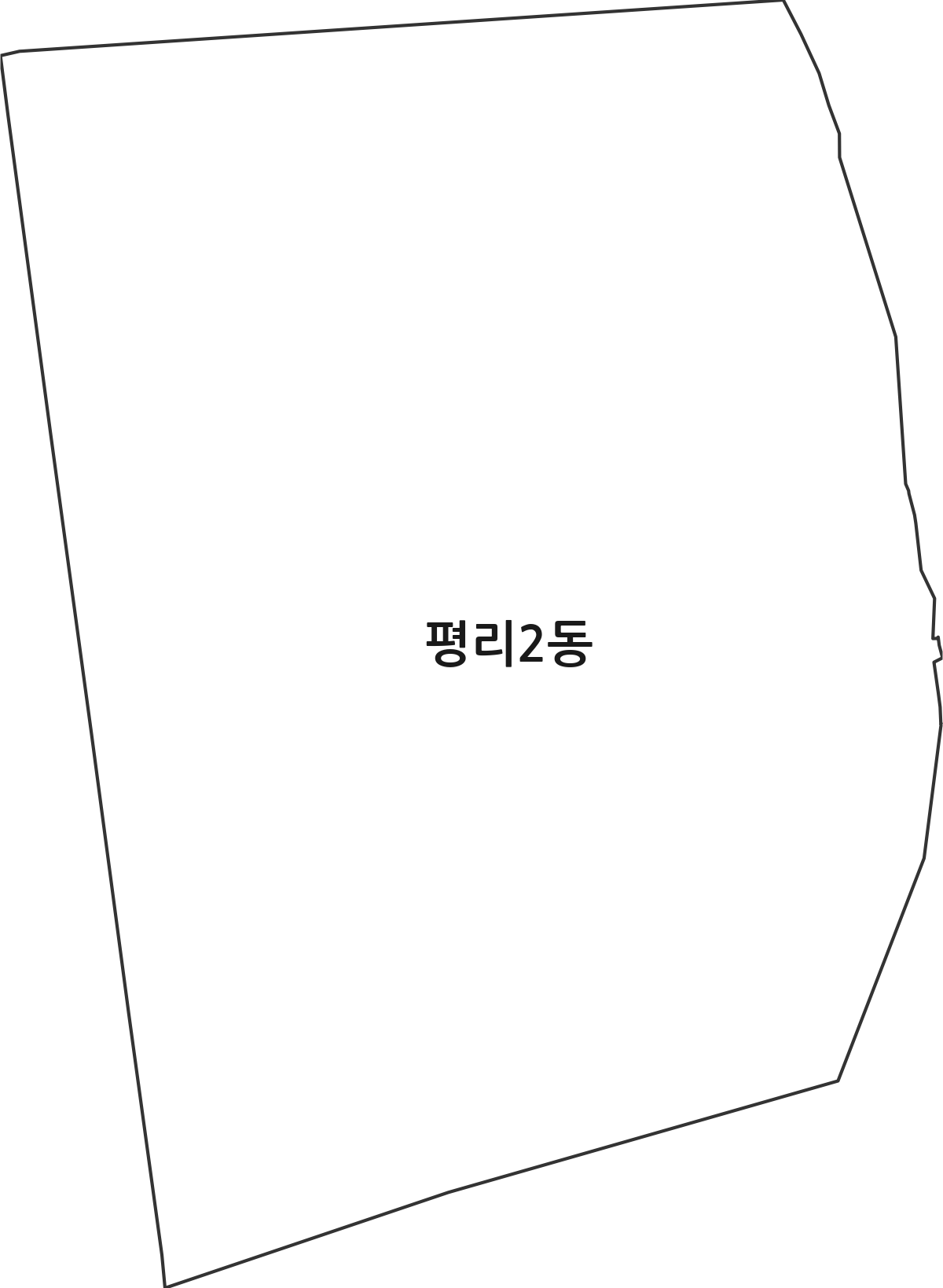 대구광역시 서구 평리2동 행정동 행정구역 경계 지도