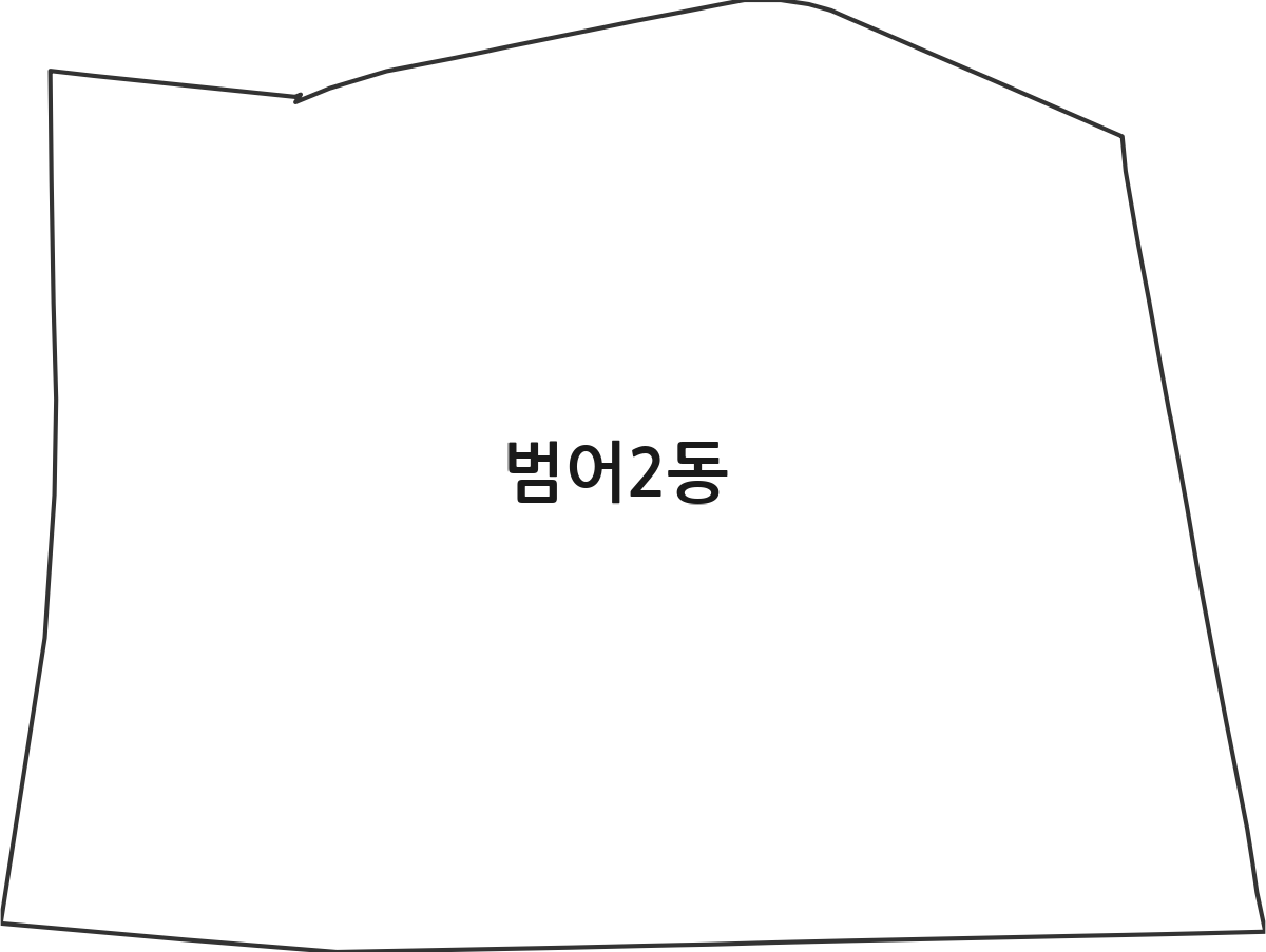 대구광역시 수성구 범어2동 행정동 행정구역 경계 지도