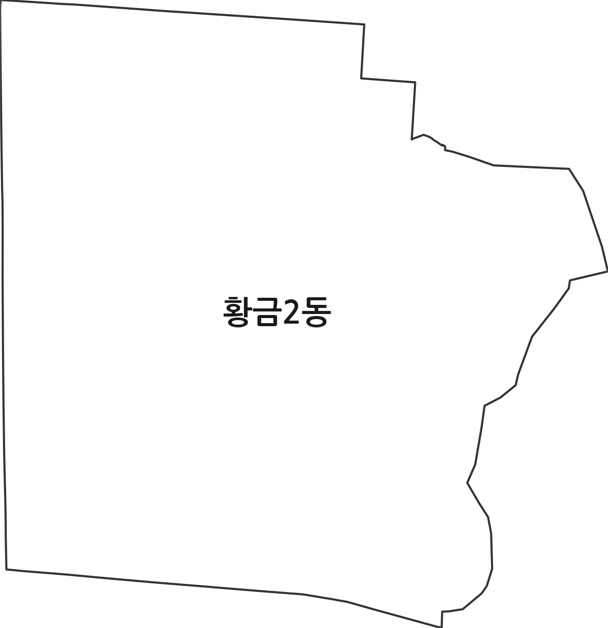 대구광역시 수성구 황금2동 행정동 행정구역 경계 지도