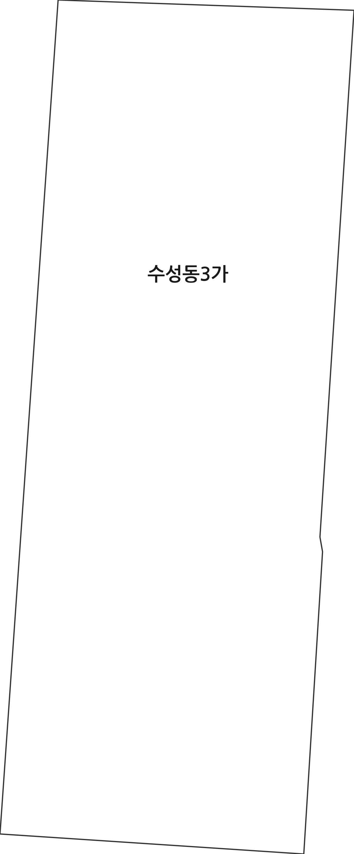 대구광역시 수성구 수성동3가 법정동 행정구역 경계 지도