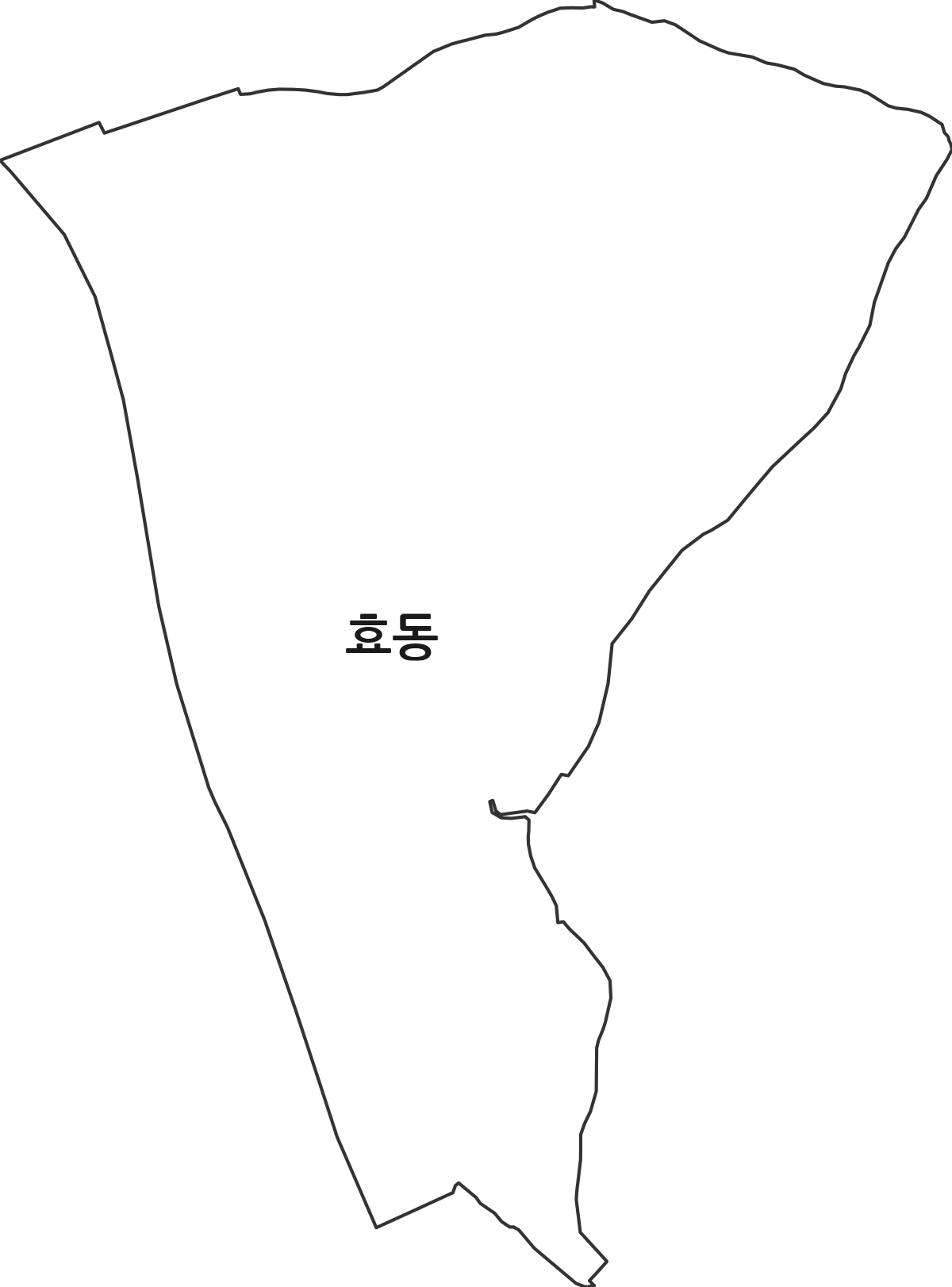 대전광역시 동구 효동 법정동 행정구역 경계 지도