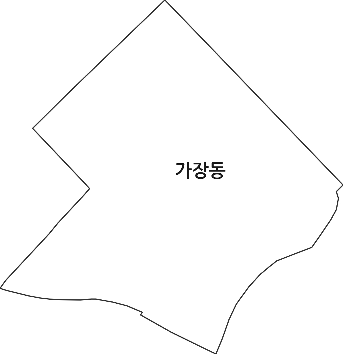 대전광역시 서구 가장동 행정동 행정구역 경계 지도