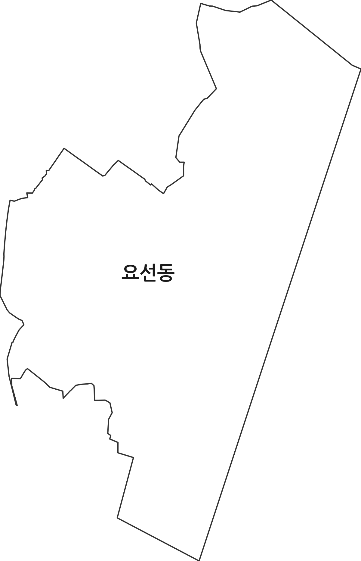 강원특별자치도 춘천시 요선동 법정동 행정구역 경계 지도