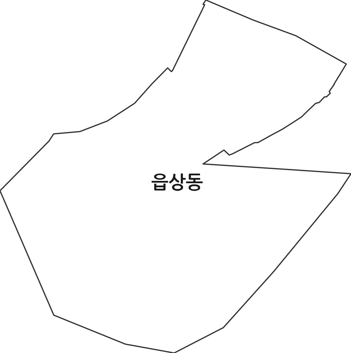강원특별자치도 삼척시 읍상동 법정동 행정구역 경계 지도