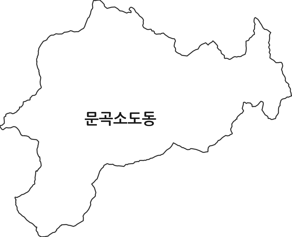 강원특별자치도 태백시 문곡소도동 행정동 행정구역 경계 지도