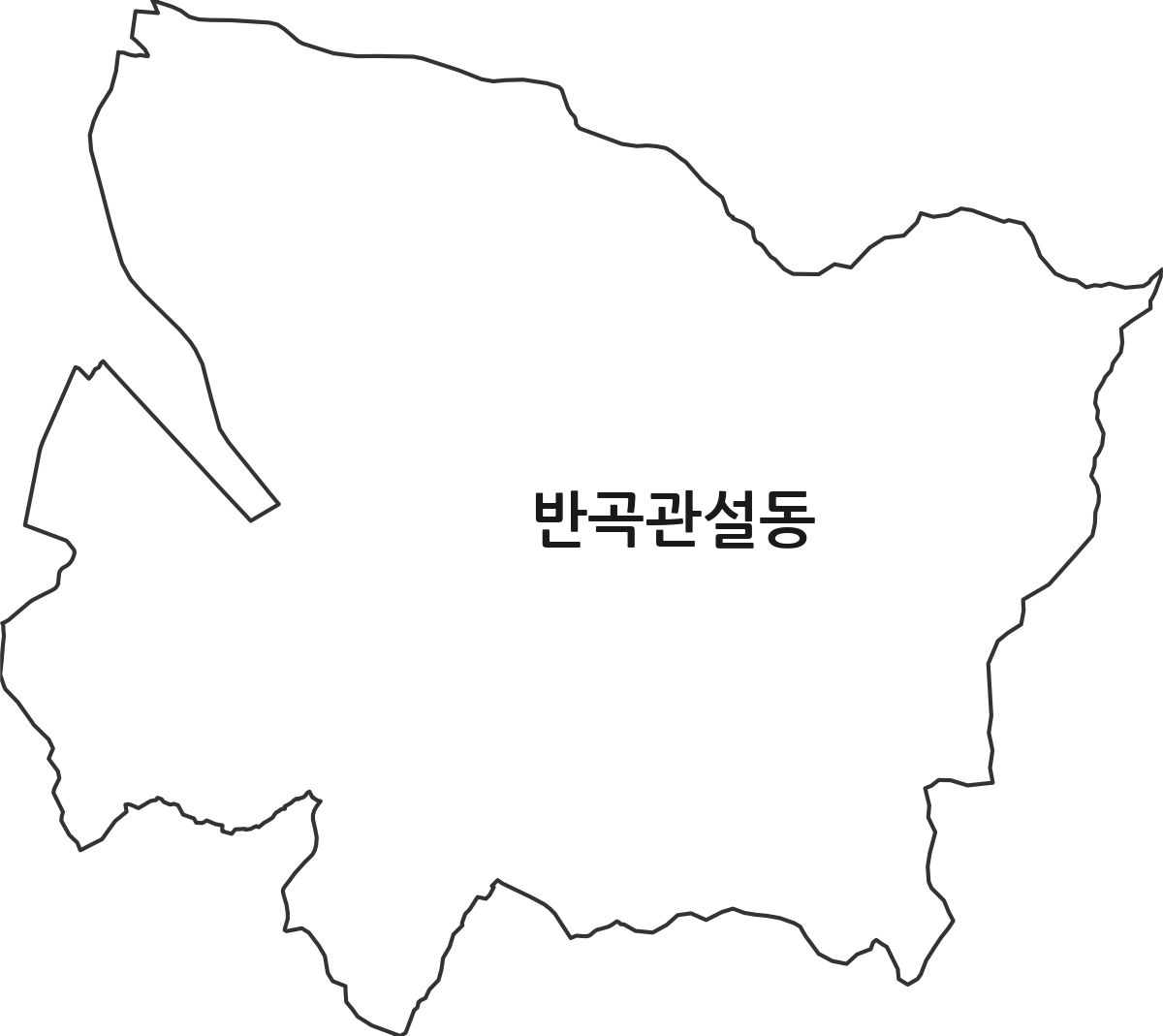 강원특별자치도 원주시 반곡관설동 행정동 행정구역 경계 지도