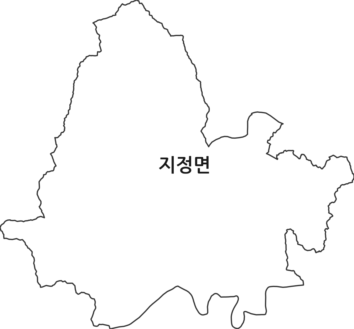 강원특별자치도 원주시 지정면 행정동 행정구역 경계 지도