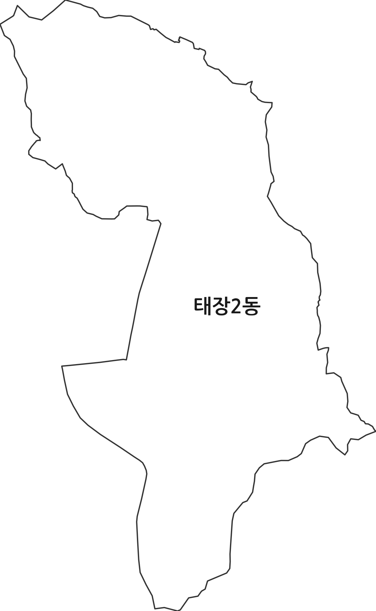 강원특별자치도 원주시 태장2동 행정동 행정구역 경계 지도