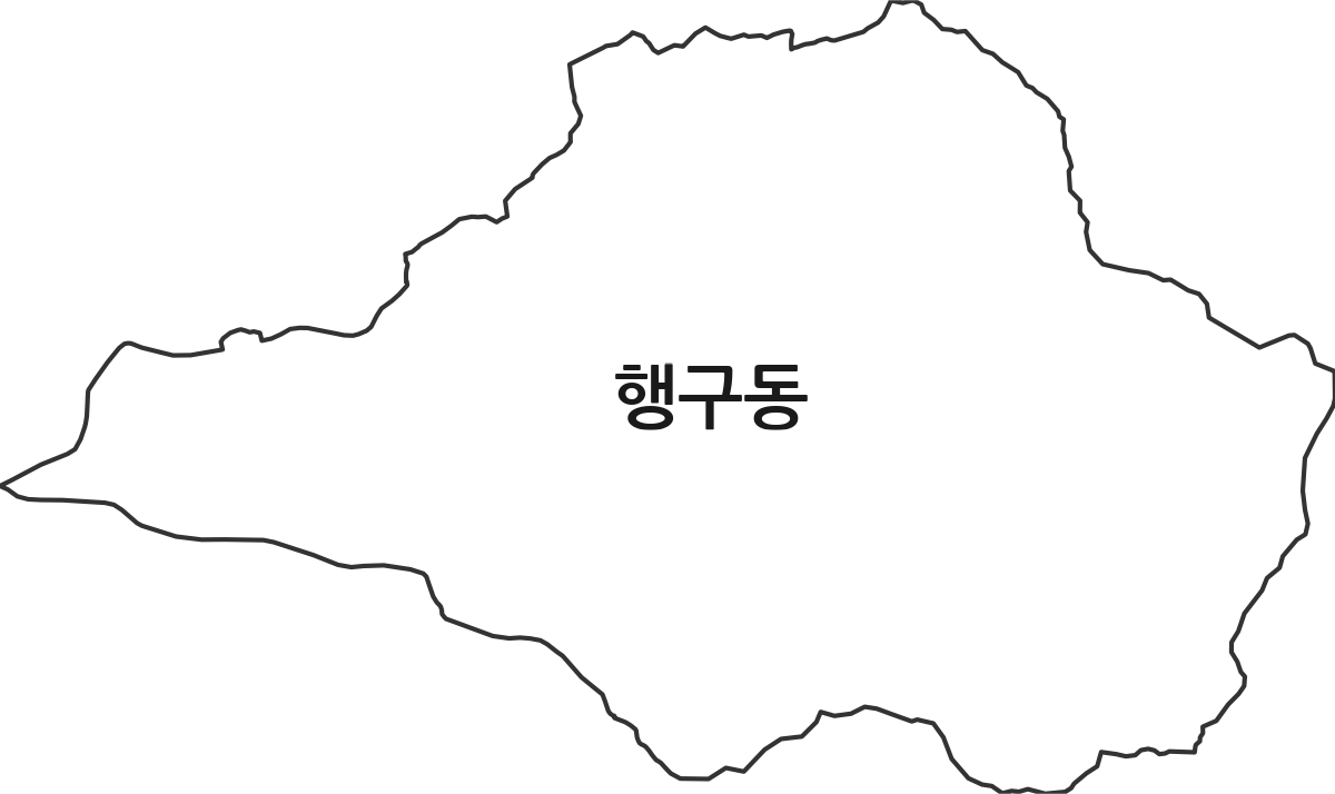 강원특별자치도 원주시 행구동 행정동 행정구역 경계 지도