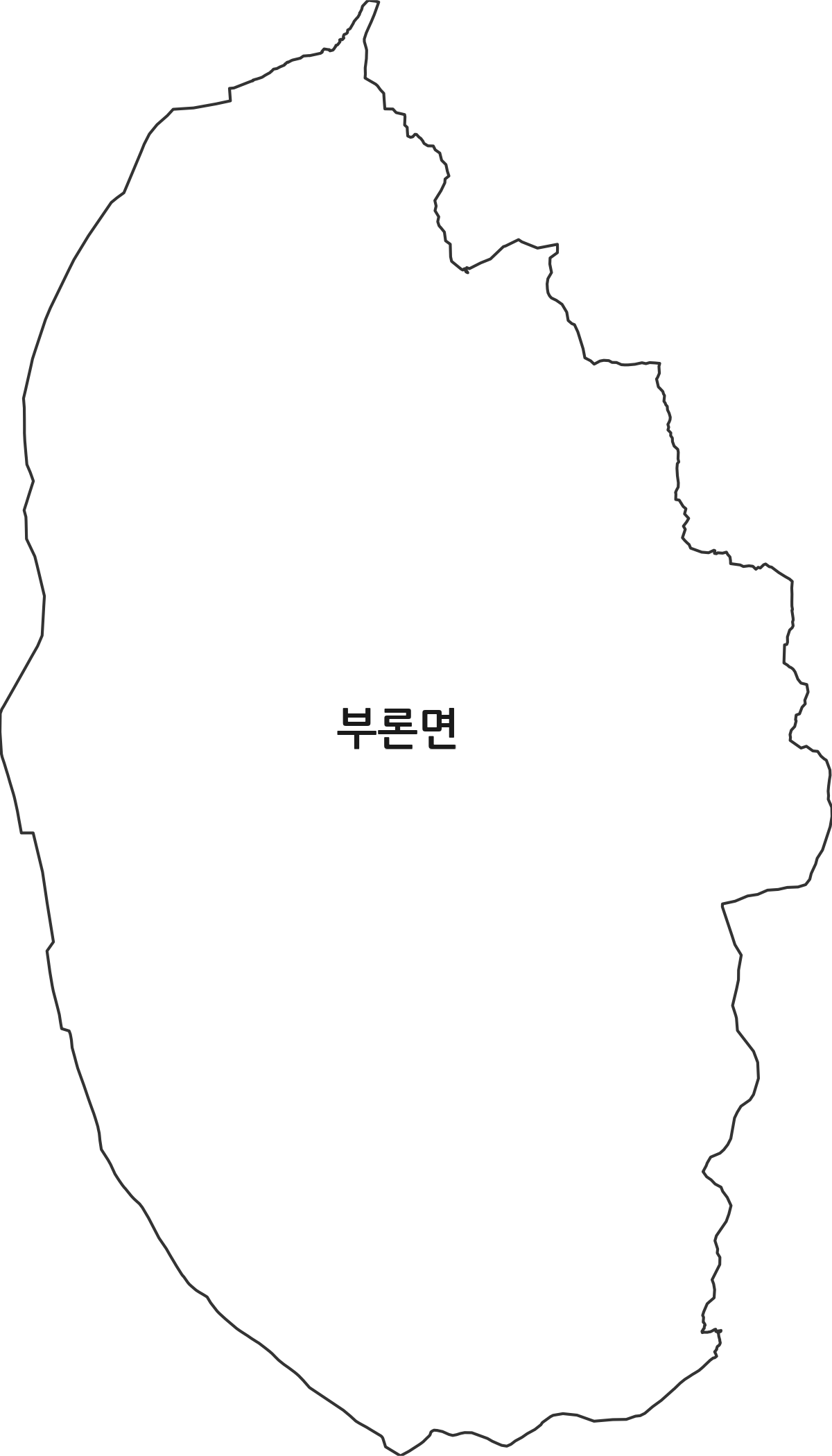강원특별자치도 원주시 부론면 법정동 행정구역 경계 지도