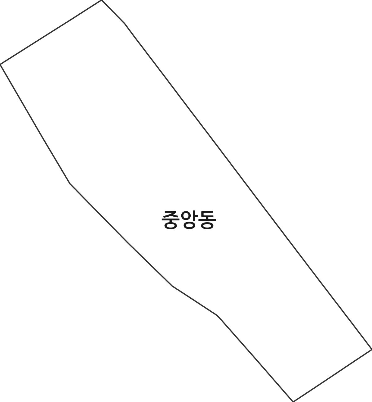 강원특별자치도 원주시 중앙동 법정동 행정구역 경계 지도