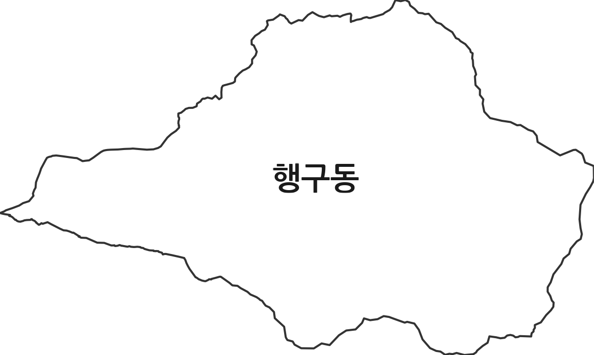 강원특별자치도 원주시 행구동 법정동 행정구역 경계 지도