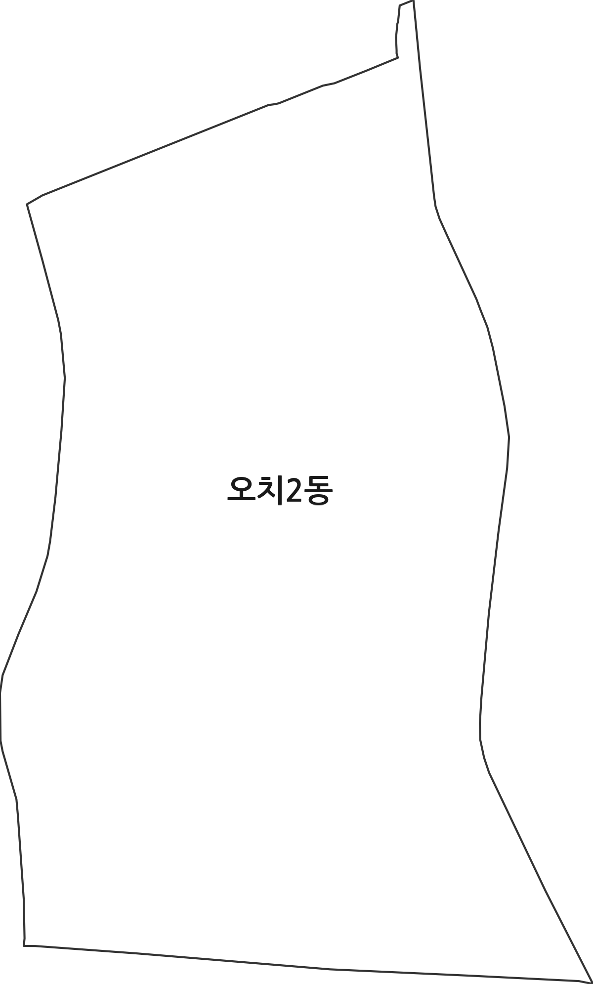 광주광역시 북구 오치2동 행정동 행정구역 경계 지도