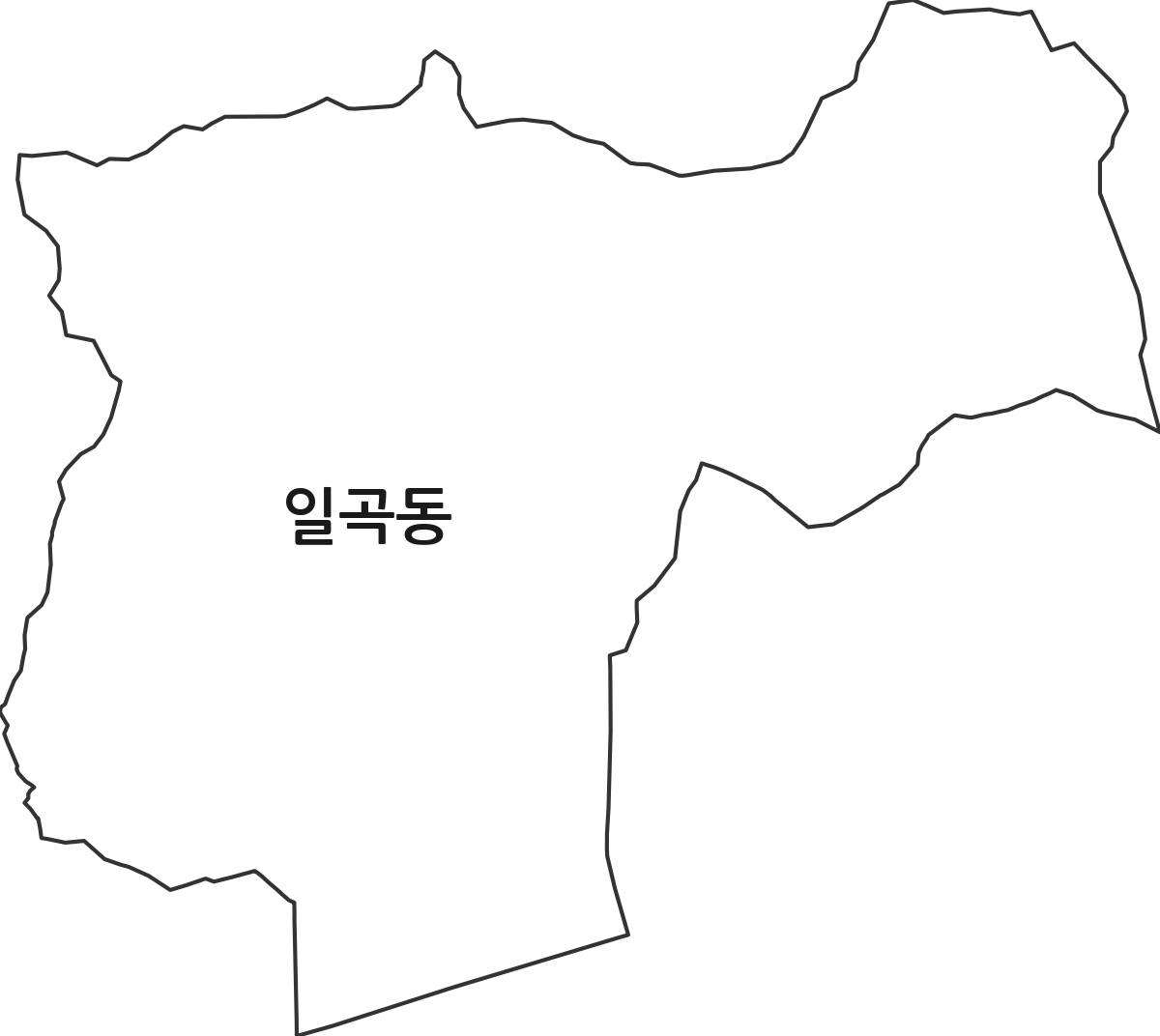 광주광역시 북구 일곡동 행정동 행정구역 경계 지도