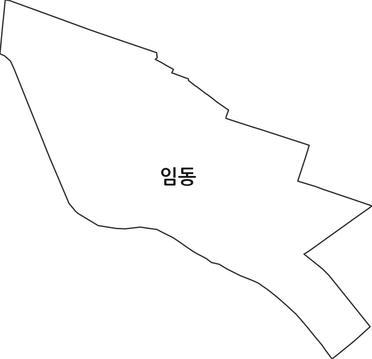 광주광역시 북구 임동 행정동 행정구역 경계 지도