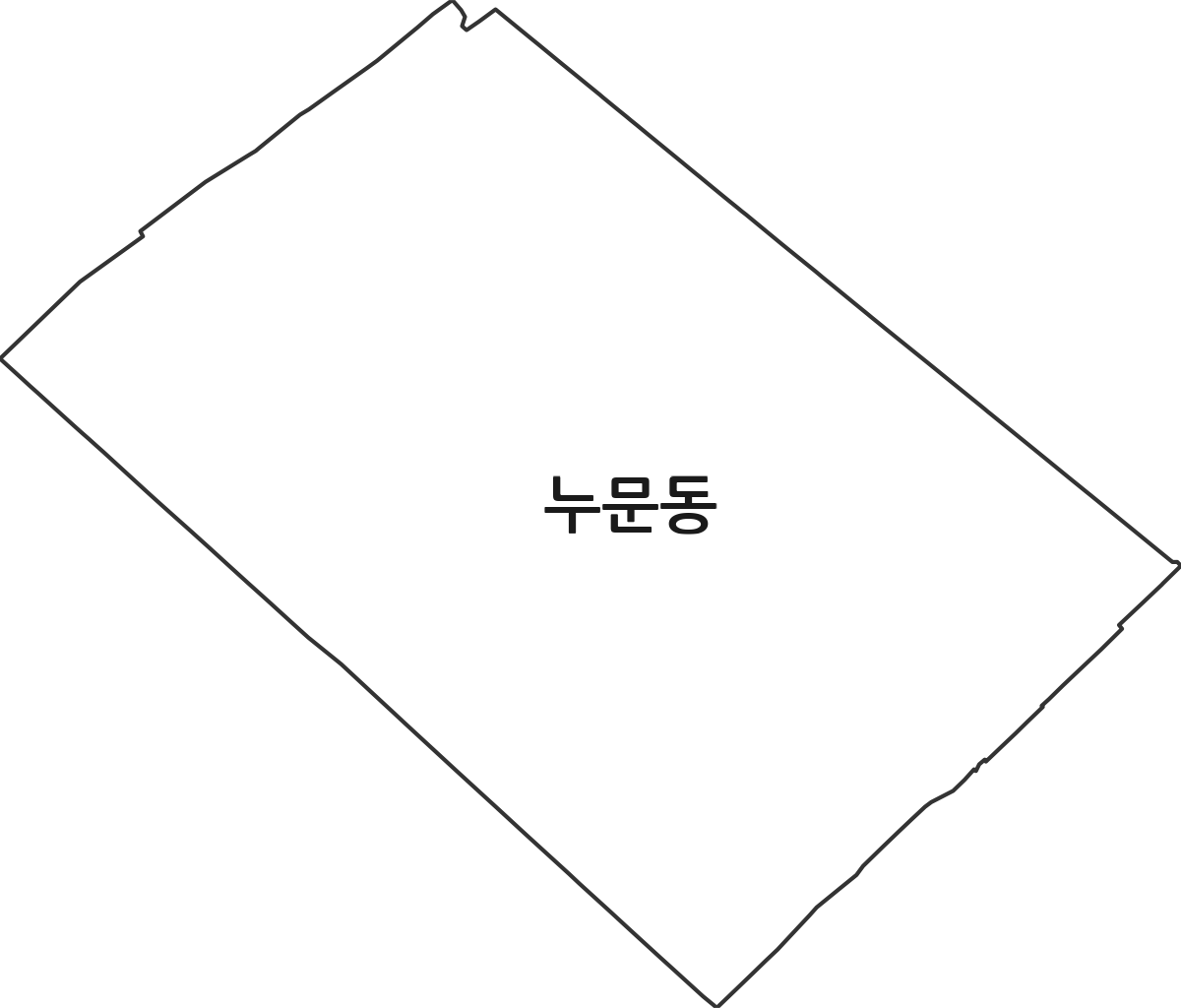 광주광역시 북구 누문동 법정동 행정구역 경계 지도